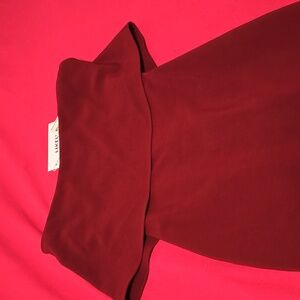 likely burgandy dress